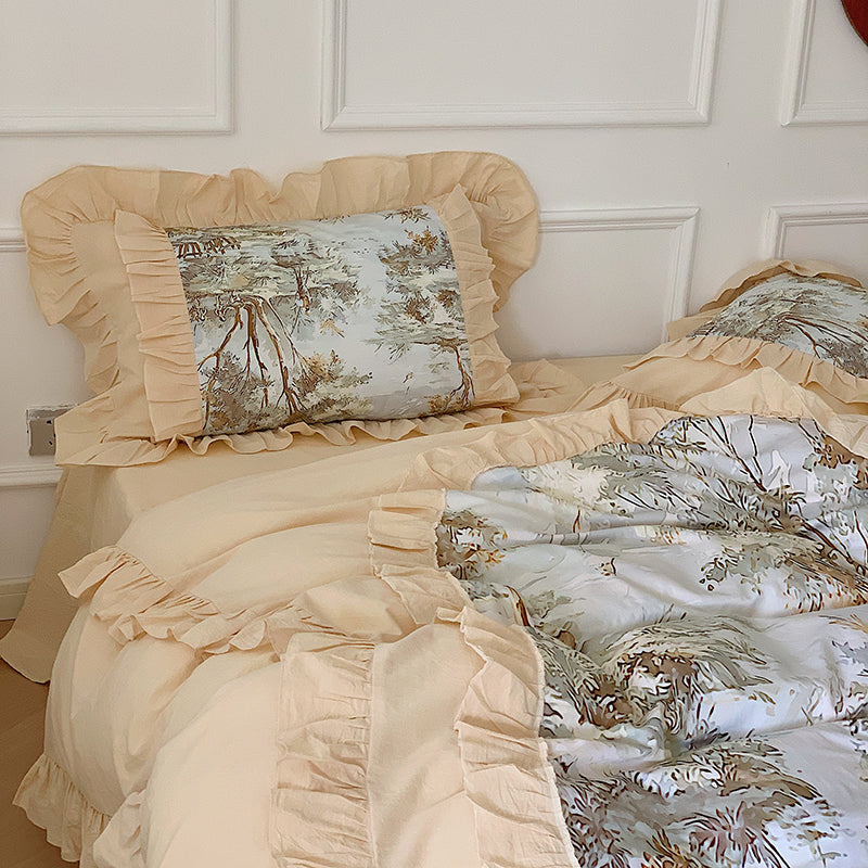 Vintage Forest Yarndyed Cotton Bedding Set - DARIYA HOME