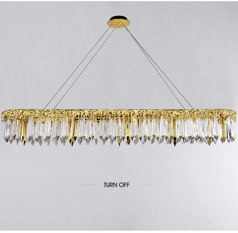 Venus Copper Luxury Crystal Handmade Round Chandelier - DARIYA HOME