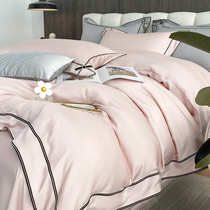 Nuria Clam Shell Bamboo Fiber Breathable Princess Bowknot Bedding Set - DARIYA HOME