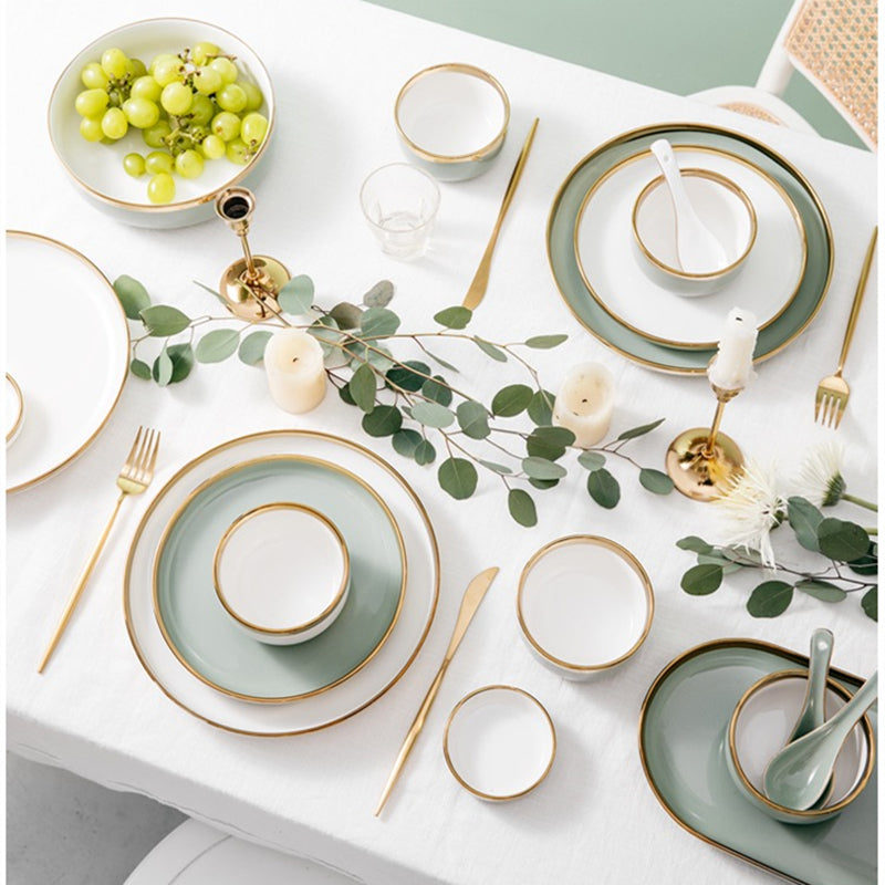 Eugenia White Luxury Dinnerware Set - DARIYA HOME