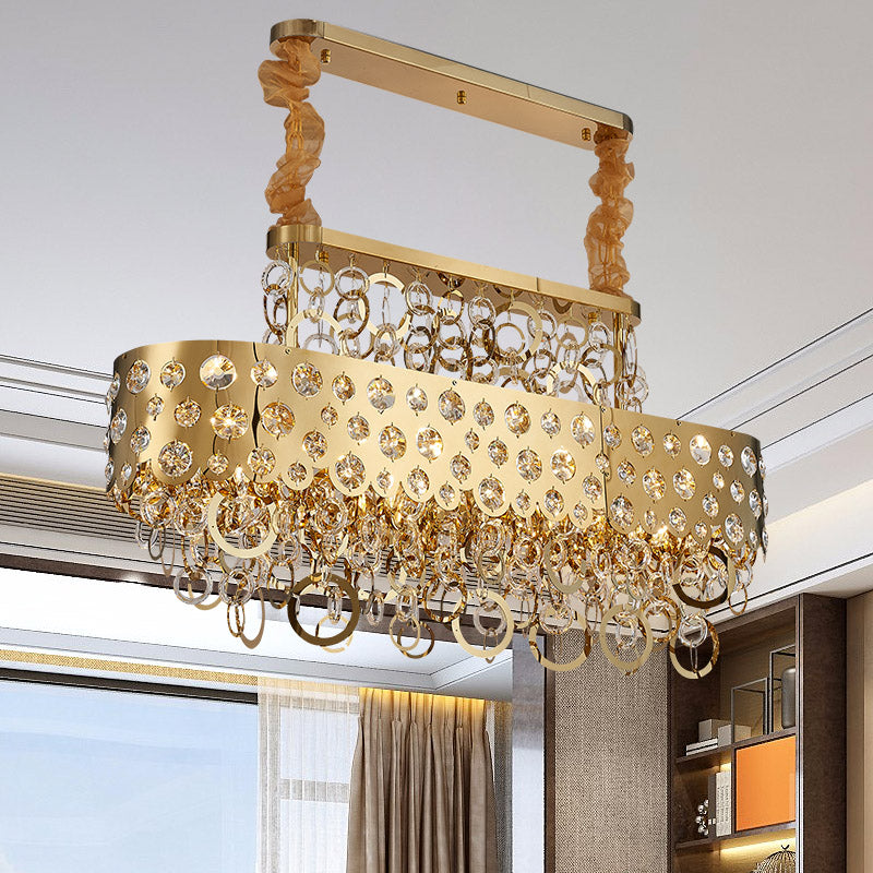 Vibia Handcrafted Crystals & Circles Luxury Chandelier - DARIYA HOME