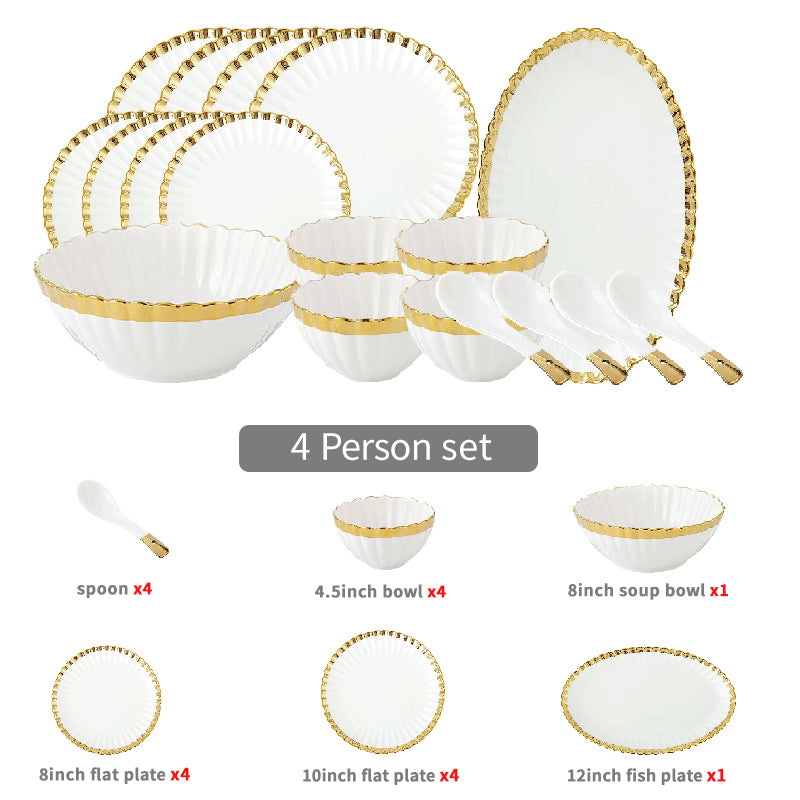 Samanta Luxury Dinnerware Set - DARIYA HOME