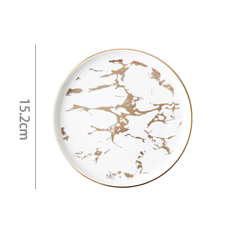 Annina White Marble Luxury Plate - DARIYA HOME