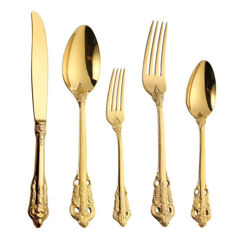 Louise Gold Luxury Flatware Set - DARIYA HOME