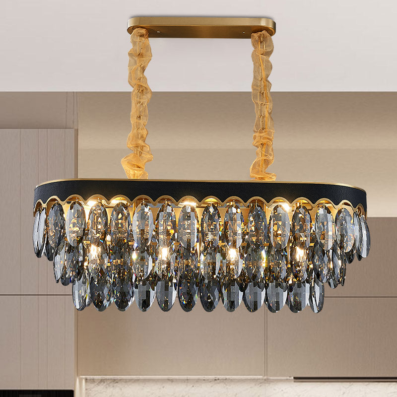 Livia Luxury Black Crystals Chandelier - DARIYA HOME