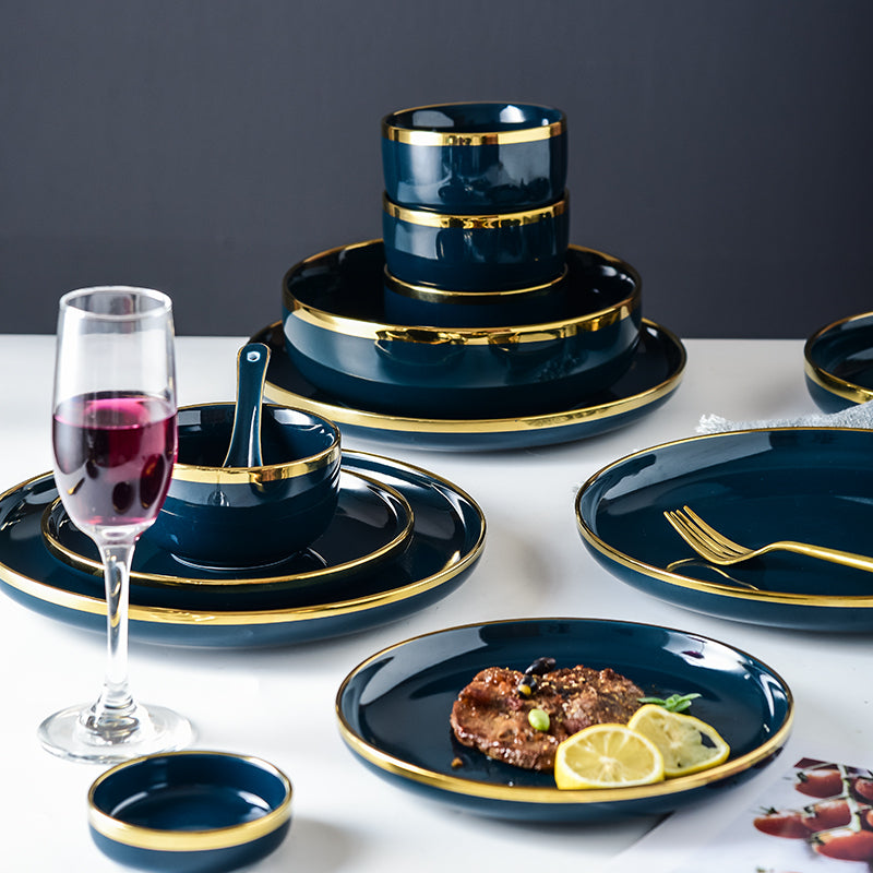 Giacomo Blue Luxury Dinnerware Set - DARIYA HOME