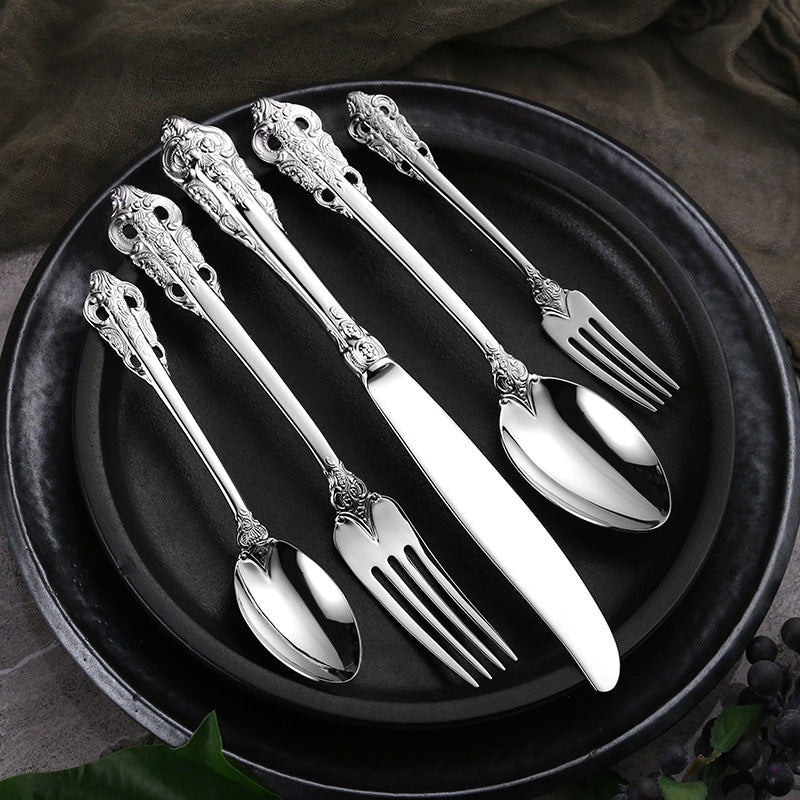 Louise Silver Luxury Flatware Set - DARIYA HOME