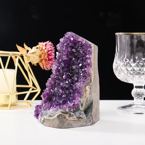 Natural Amethyst Cluster Crystal Stone Luxury Home Decor