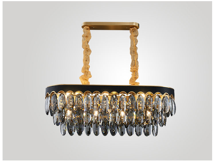 Livia Luxury Black Crystals Chandelier - DARIYA HOME