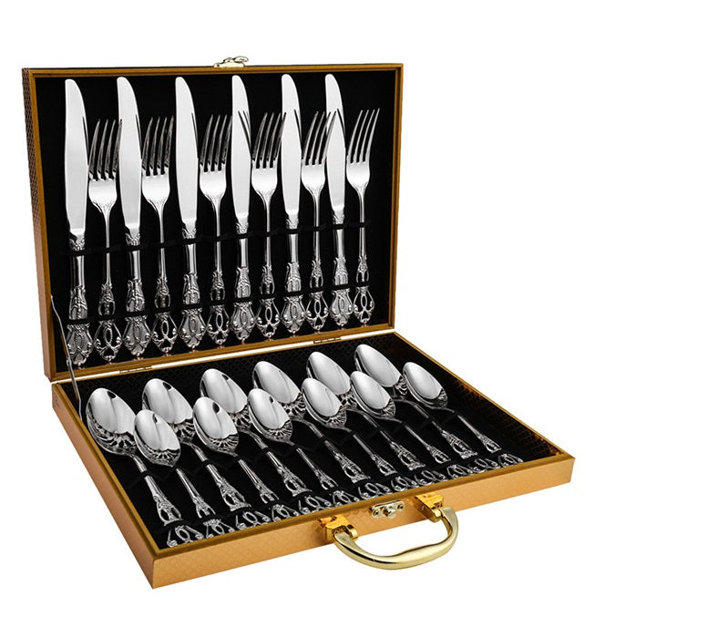 Diana Silver Royal Cutlery Set - DARIYA HOME