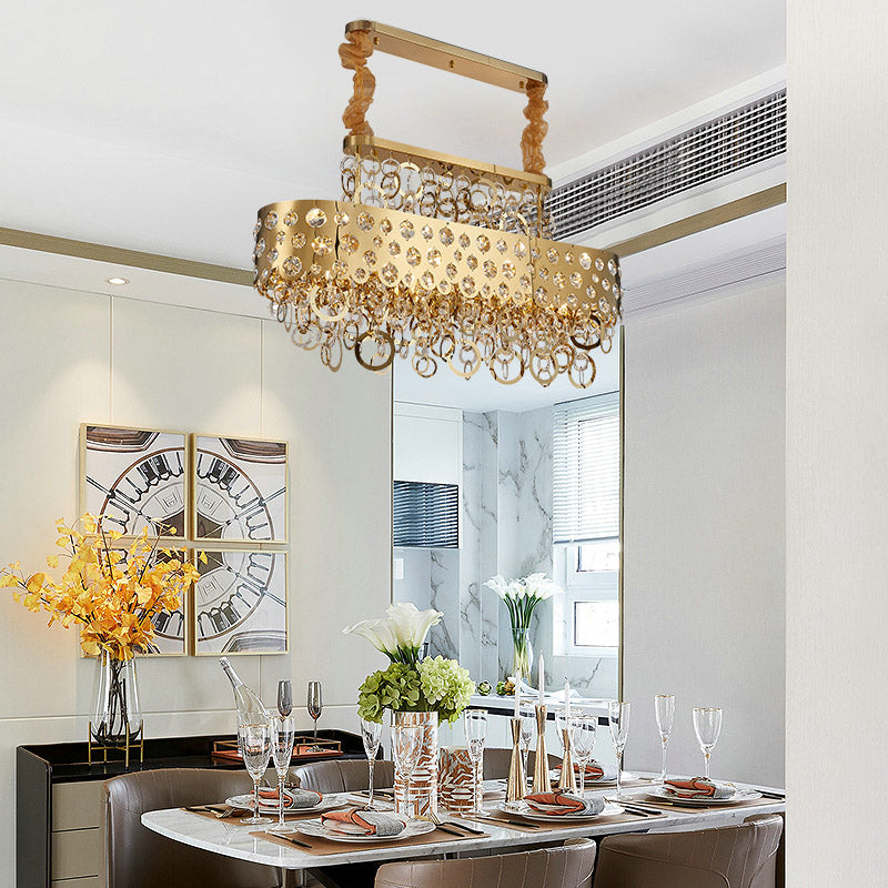 Vibia Handcrafted Crystals & Circles Luxury Chandelier - DARIYA HOME