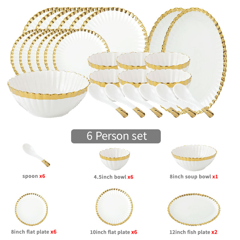 Samanta Luxury Dinnerware Set - DARIYA HOME