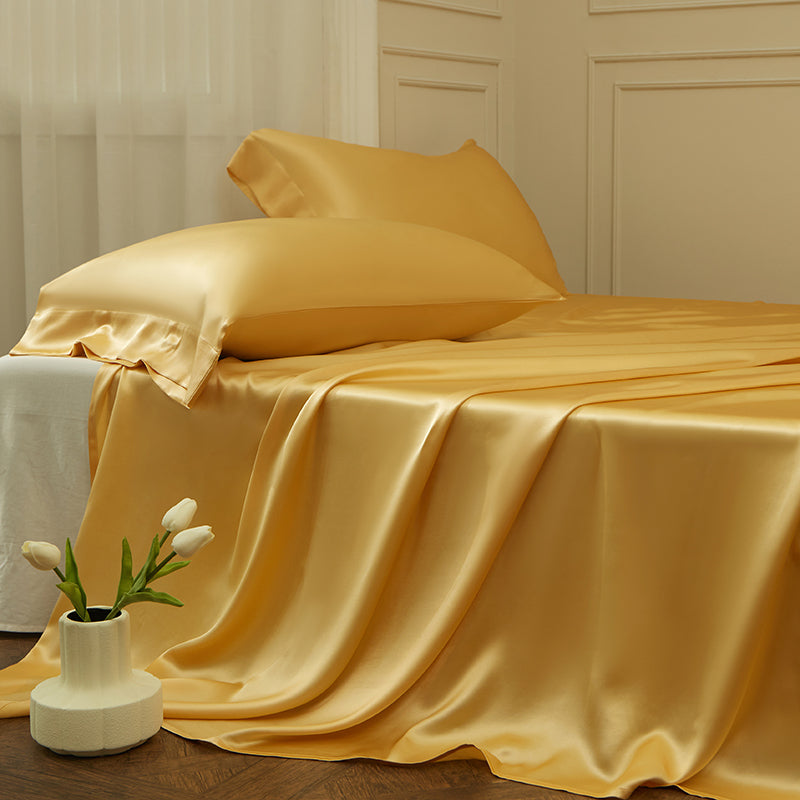 Thana Apache Mulberry Silk Luxury Bedding Set - DARIYA HOME