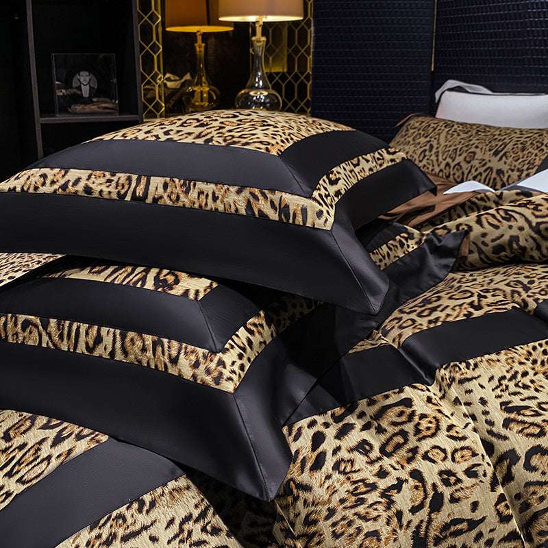 Panthera 1400TC Egyptian Cotton Satin Jacquard Luxury Bedding Set - DARIYA HOME