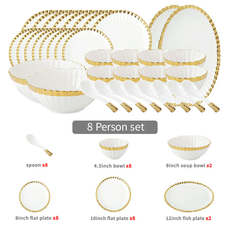 Samanta Luxury Dinnerware Set - DARIYA HOME