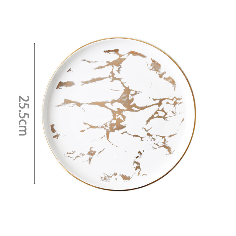 Annina White Marble Luxury Plate - DARIYA HOME