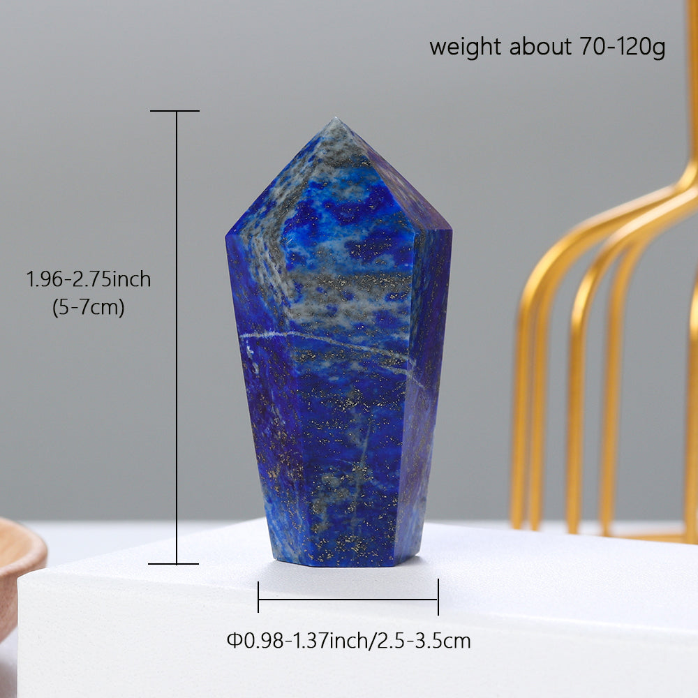 Natural Lapis Lazuli Crystal Tower Luxury Home Decoration