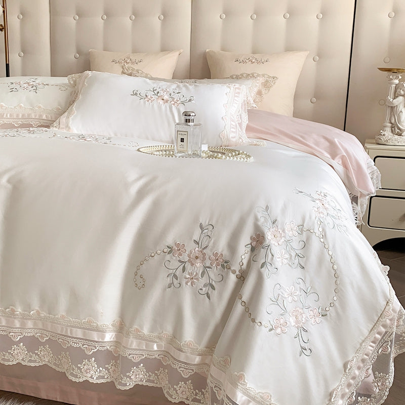 Josephine Flowers 1200TC Egyptian Cotton Royal Duvet Bedding Set - DARIYA HOME