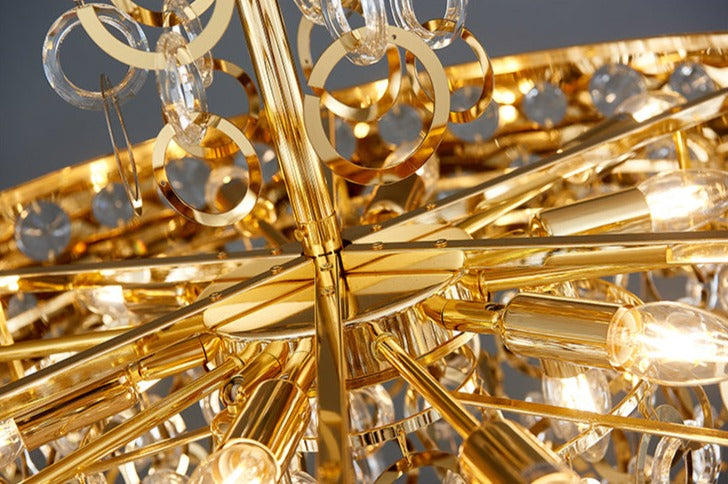 Vibia Handcrafted Crystals & Circles Luxury Chandelier - DARIYA HOME