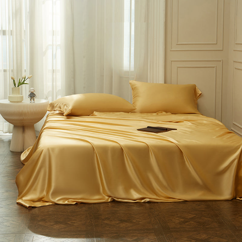 Thana Apache Mulberry Silk Luxury Bedding Set - DARIYA HOME