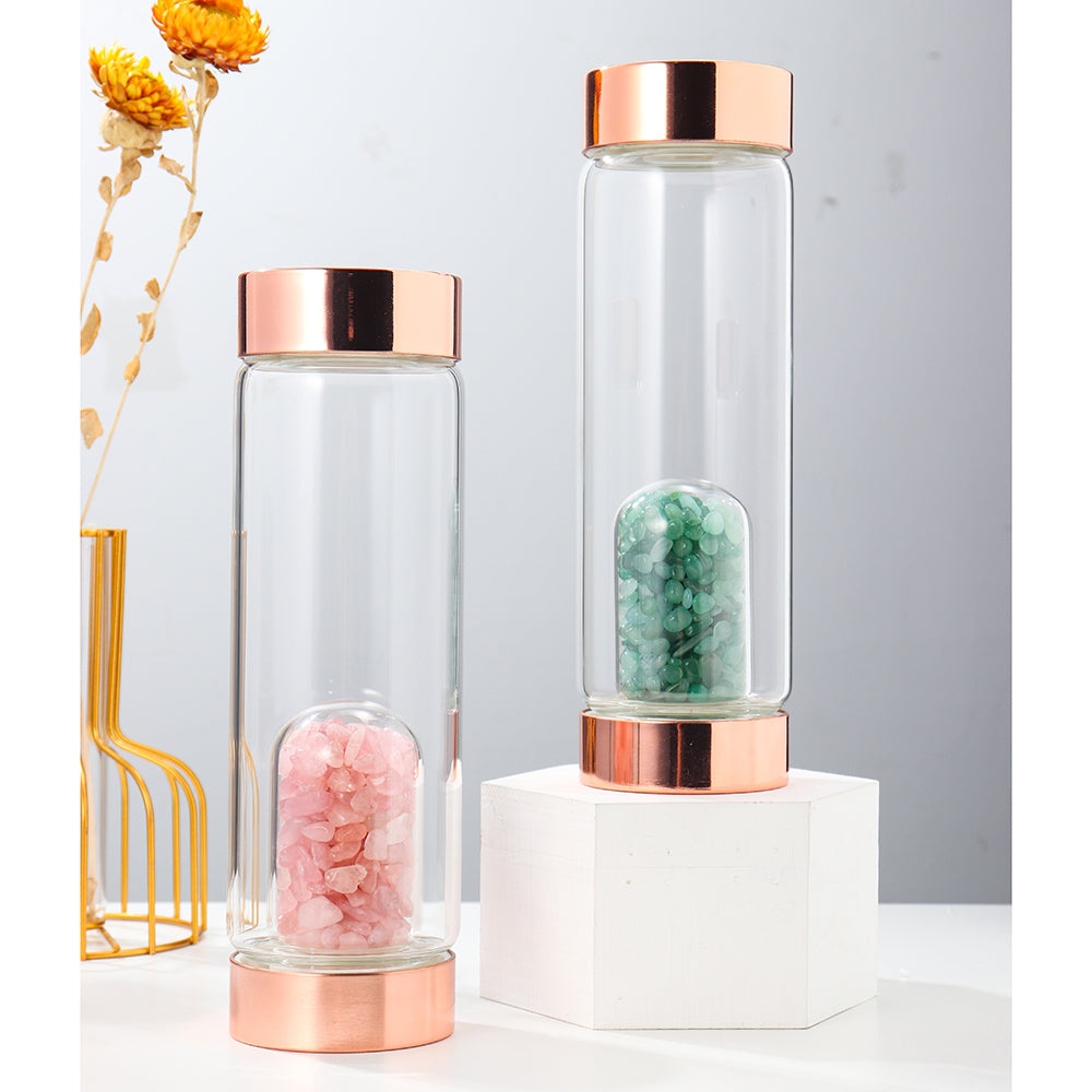 Crystal Luxury Handmade Glass Water Bottle