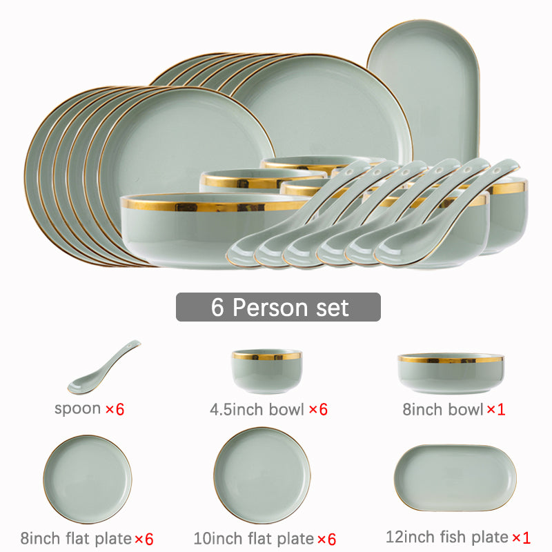 Eugenia Tiara Luxury Dinnerware Set - DARIYA HOME