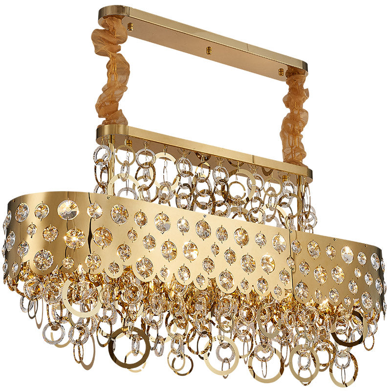 Vibia Handcrafted Crystals & Circles Luxury Chandelier - DARIYA HOME