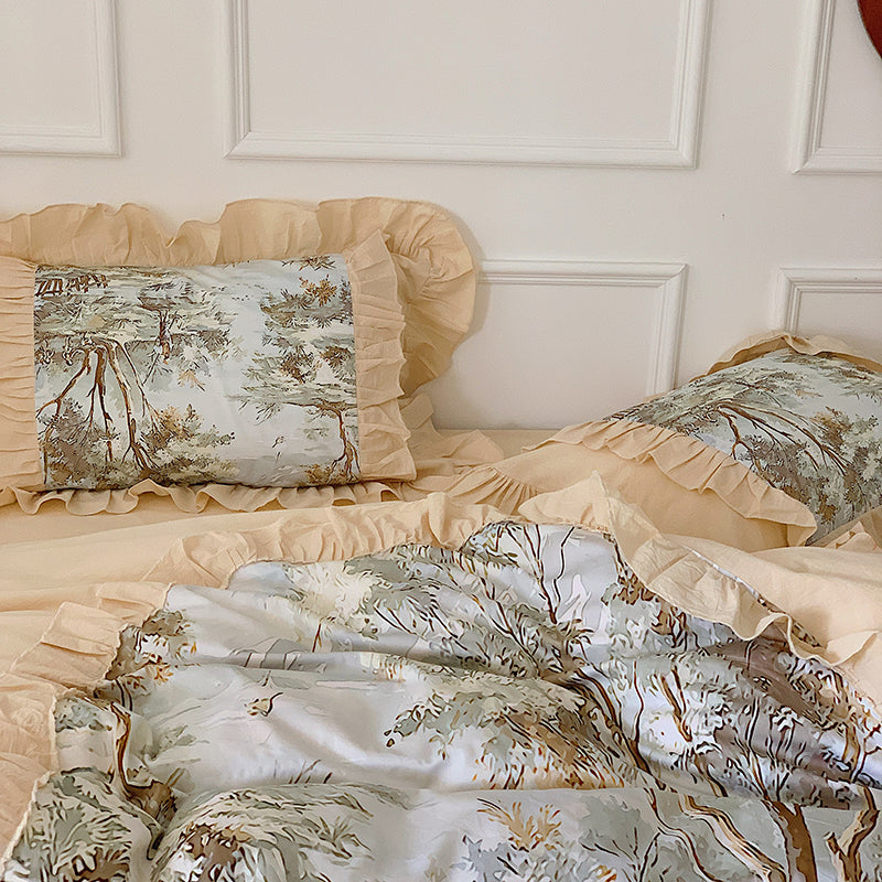 Vintage Forest Yarndyed Cotton Bedding Set - DARIYA HOME