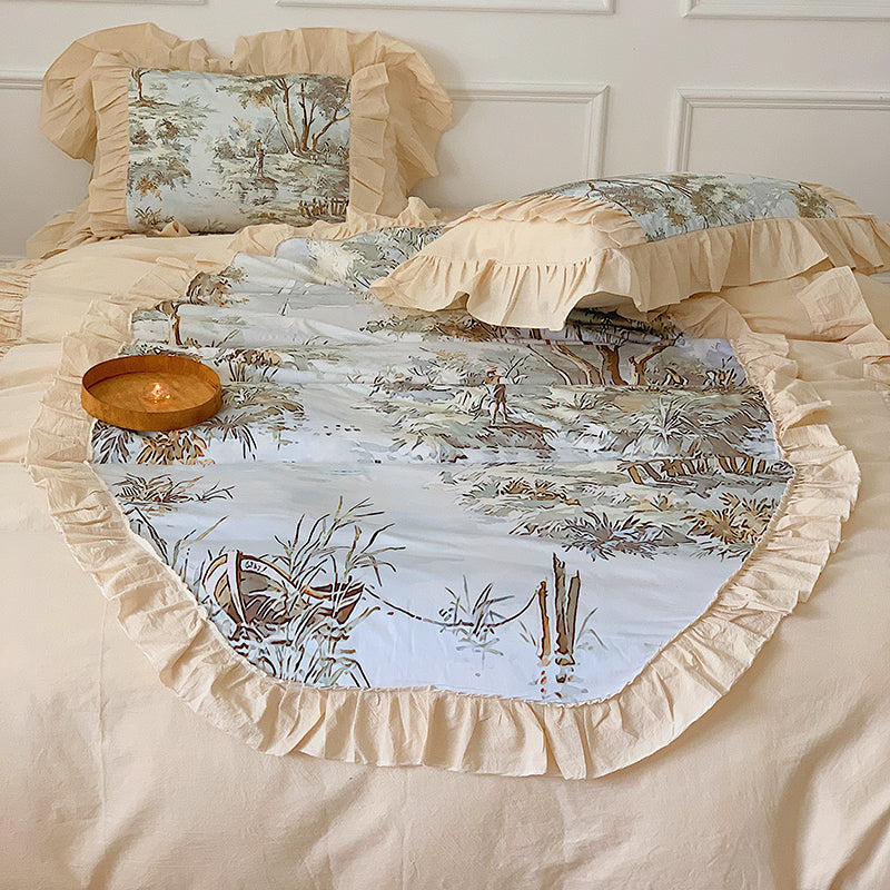 Vintage Forest Yarndyed Cotton Bedding Set - DARIYA HOME