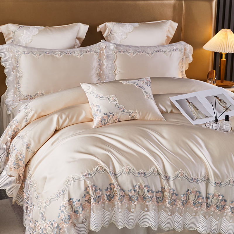 Layal Malta Luxury Satin 1200TC Egyptian Cotton Duvet Bedding Set - DARIYA HOME