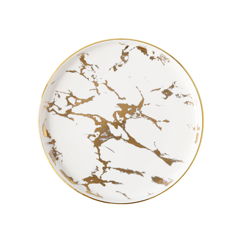 Annina White Marble Luxury Plate - DARIYA HOME