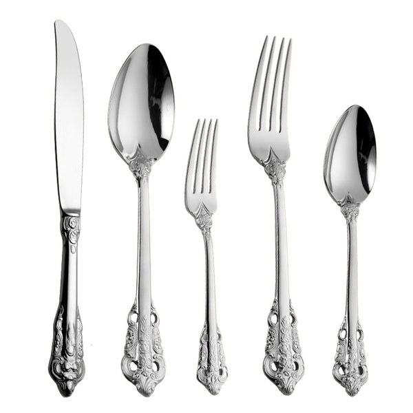 Louise Silver Luxury Flatware Set - DARIYA HOME