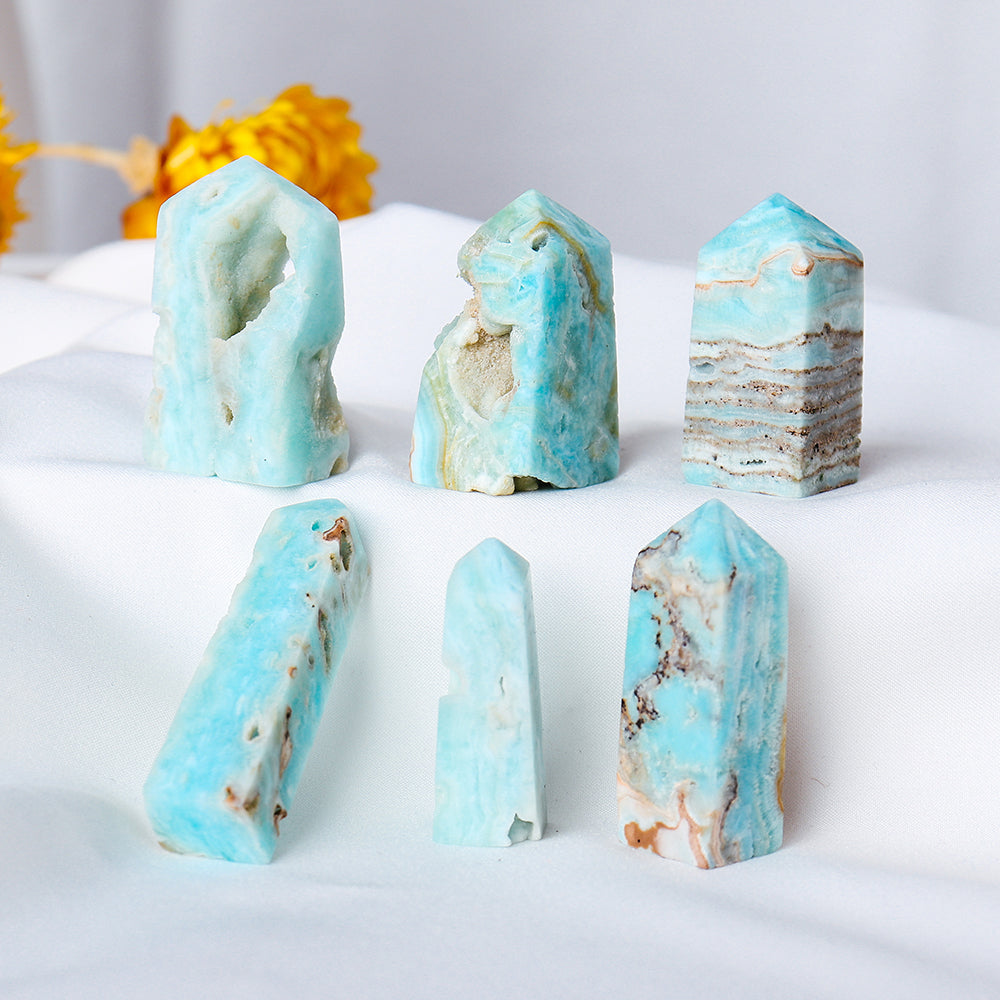 Natural Caribbean Calcite Crystal Luxury Home Decoration