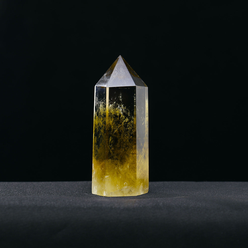 Citrine Crystal Point Home Polished Obelisk Φ18-22mm