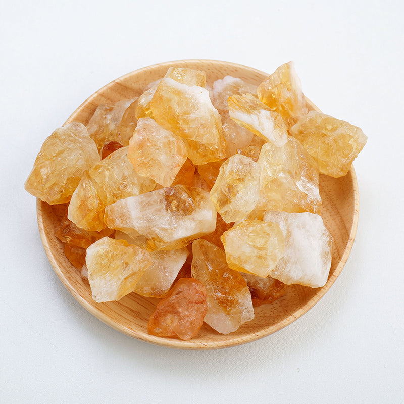 Natural Raw Citrine Stones Home Decoration