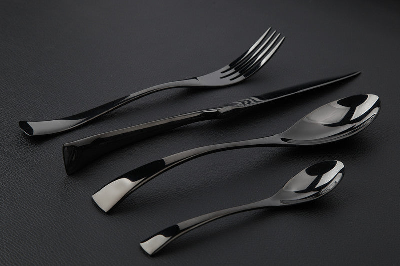 Valea Black Cutlery Set - DARIYA HOME