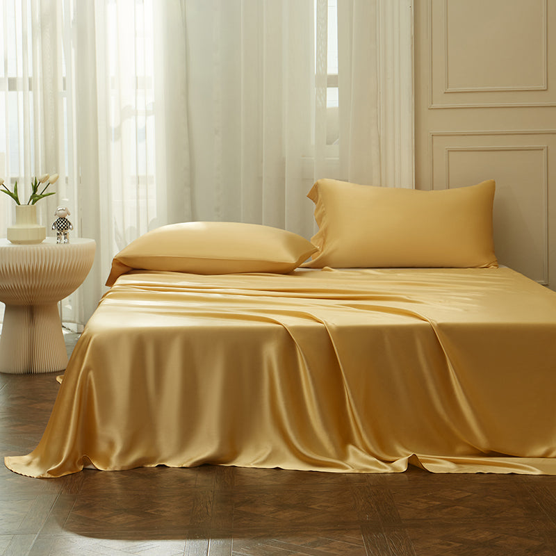 Thana Apache Mulberry Silk Luxury Bedding Set - DARIYA HOME