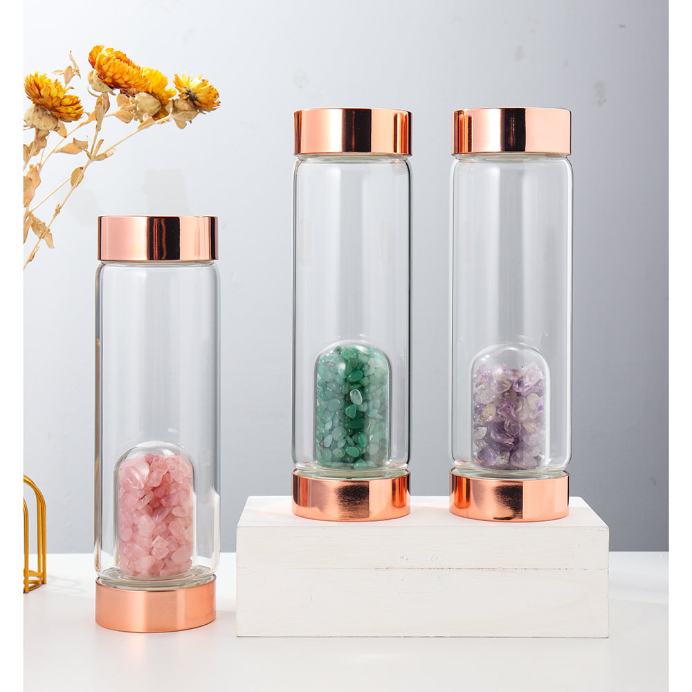 Crystal Luxury Handmade Glass Water Bottle