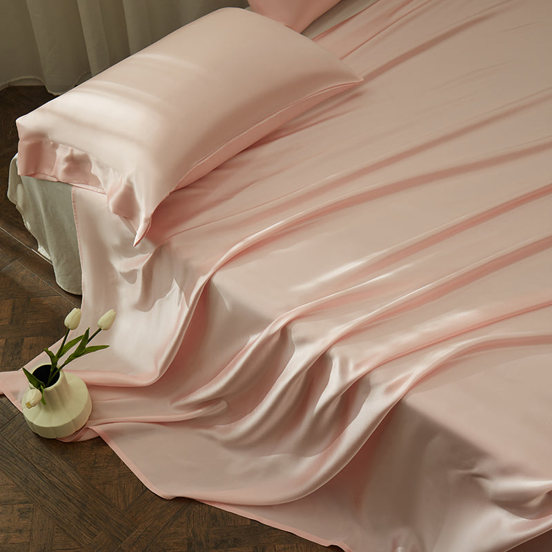 Thana Cameo Pink Mulberry Silk Luxury Bedding Set - DARIYA HOME