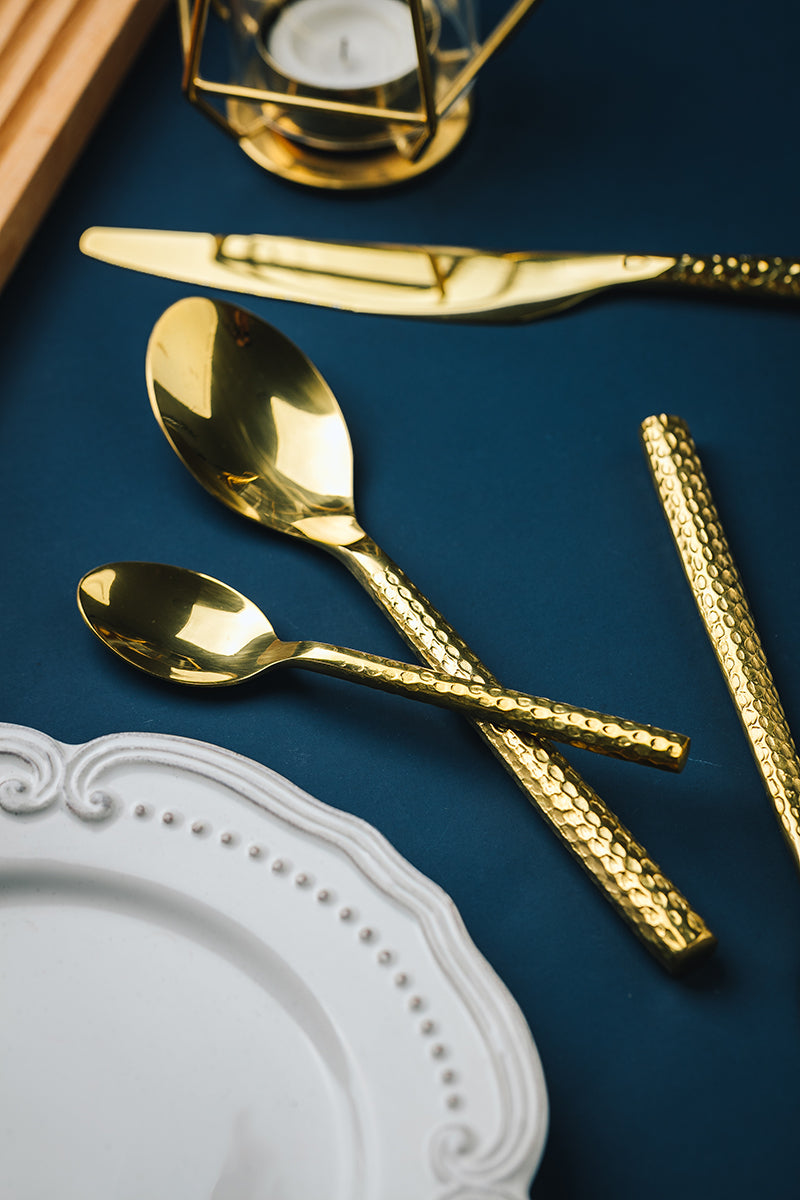 Razzano Gold Luxury Cutlery Set - DARIYA HOME