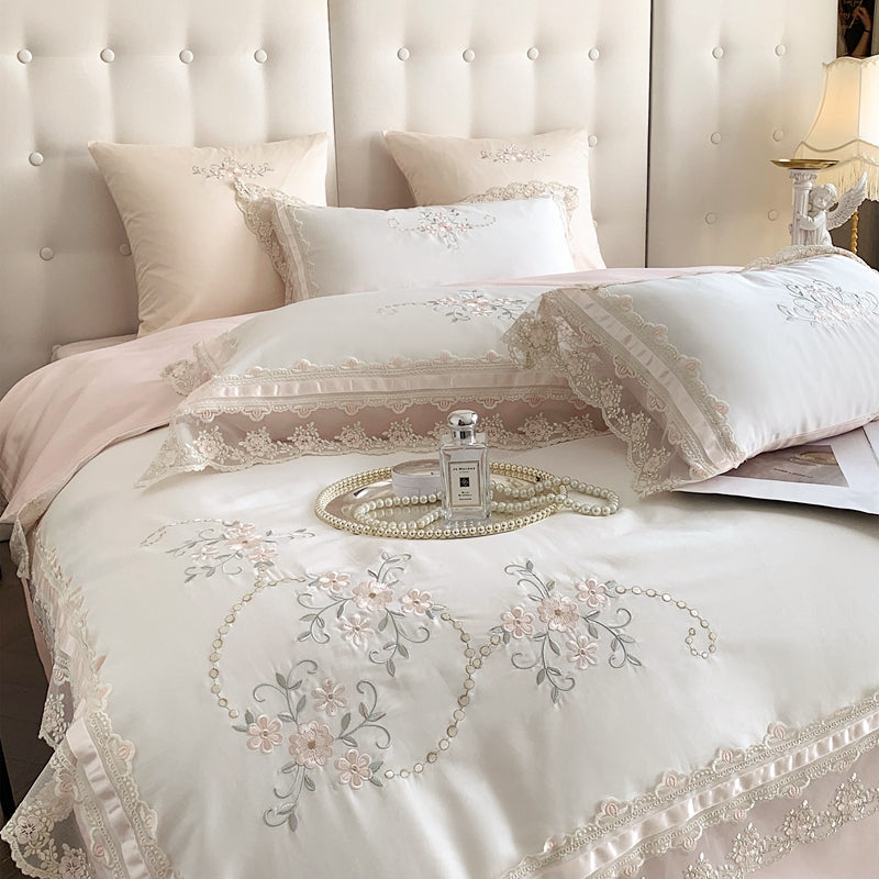 Josephine Flowers 1200TC Egyptian Cotton Royal Duvet Bedding Set - DARIYA HOME