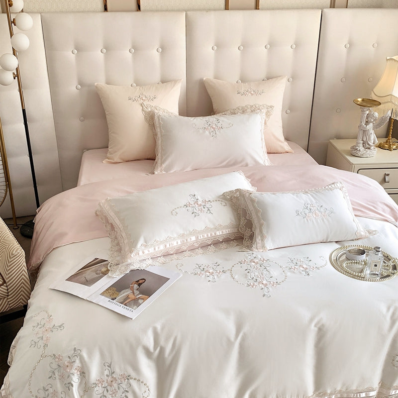 Josephine Flowers 1200TC Egyptian Cotton Royal Duvet Bedding Set - DARIYA HOME