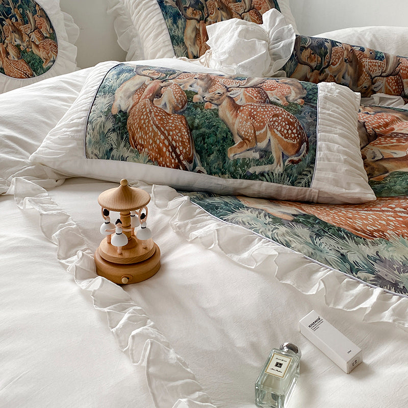 Clelia Elk Royal Luxury Soft Cotton Bedding Set - DARIYA HOME