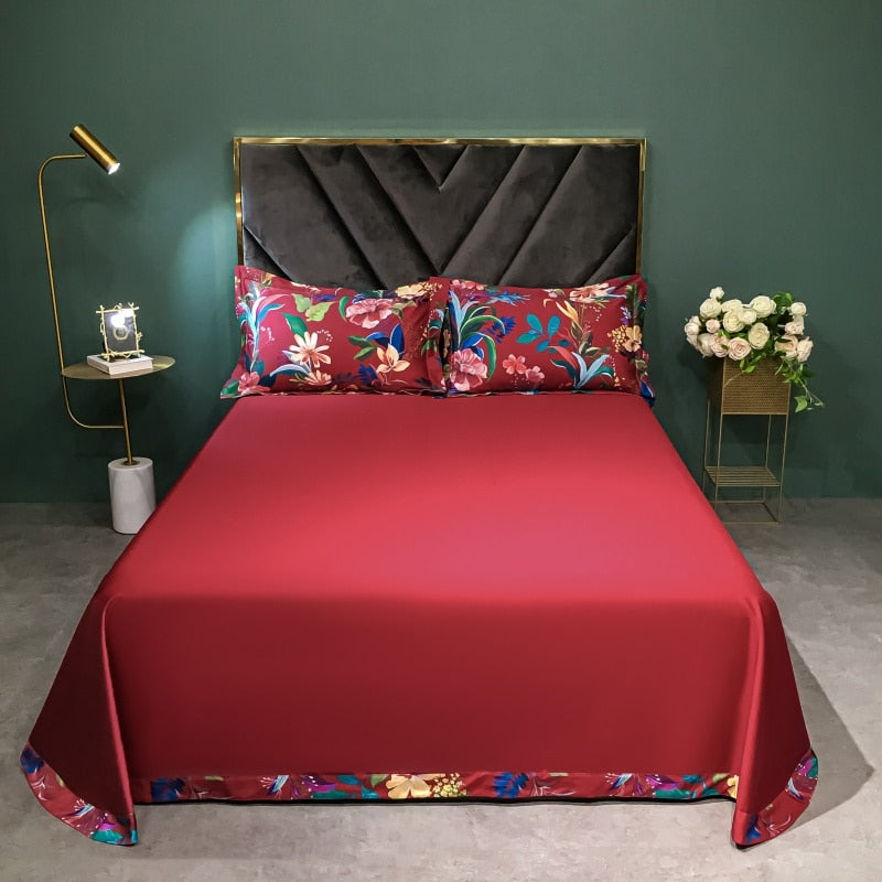 Brigitte Cabaret Floral Egyptian Cotton Bedding Set - DARIYA HOME