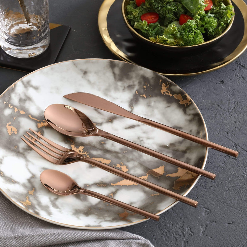 Navona Rose Gold Exquisite Cutlery Set - DARIYA HOME