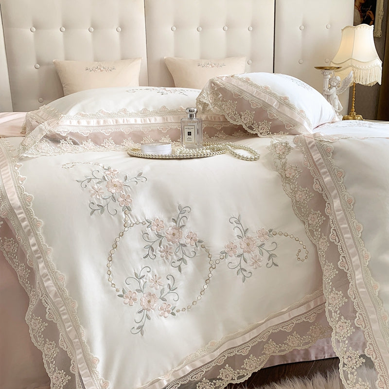 Josephine Flowers 1200TC Egyptian Cotton Royal Duvet Bedding Set - DARIYA HOME