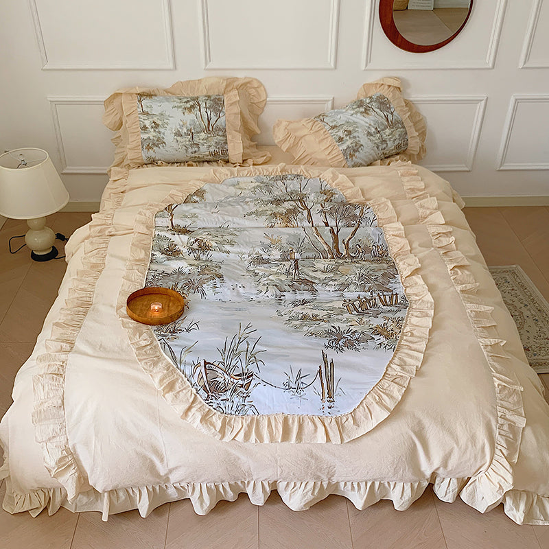 Vintage Forest Yarndyed Cotton Bedding Set - DARIYA HOME