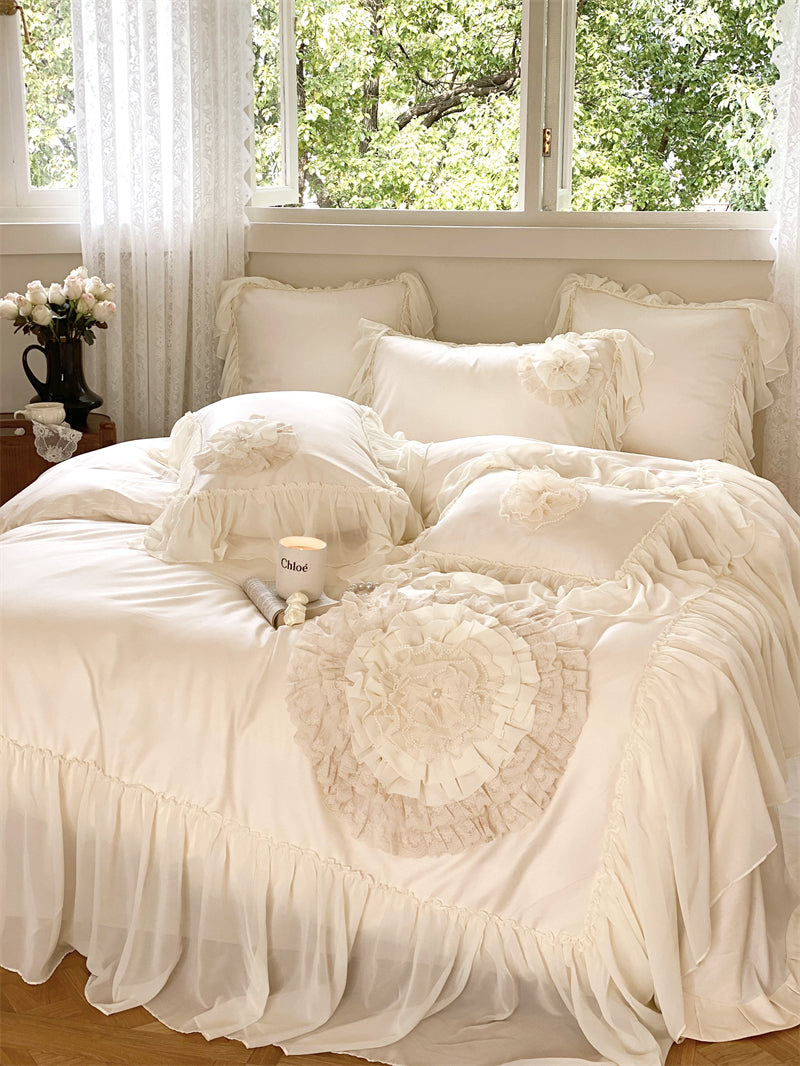 Rosemary Luxury Egyptian Cotton Handmade Royal Bedding Set - DARIYA HOME