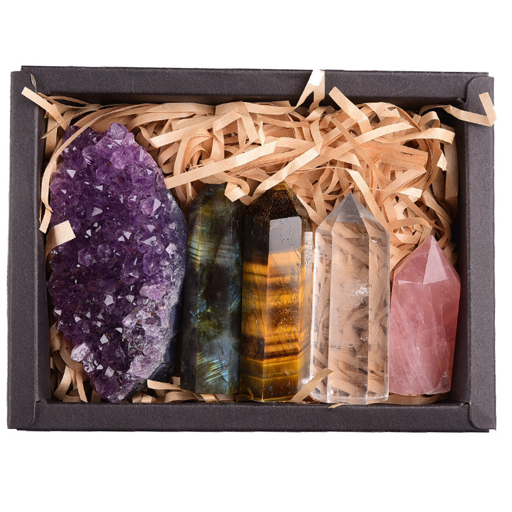 Coffret cadeau de la collection de luxe pour la maison avec pierres précieuses en cristal