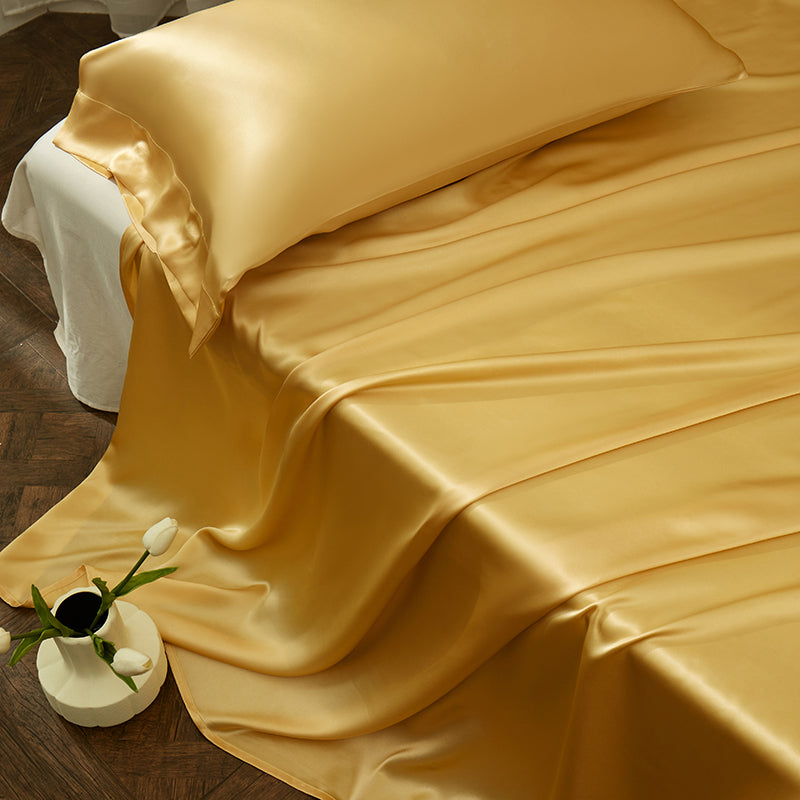 Thana Apache Mulberry Silk Luxury Bedding Set - DARIYA HOME